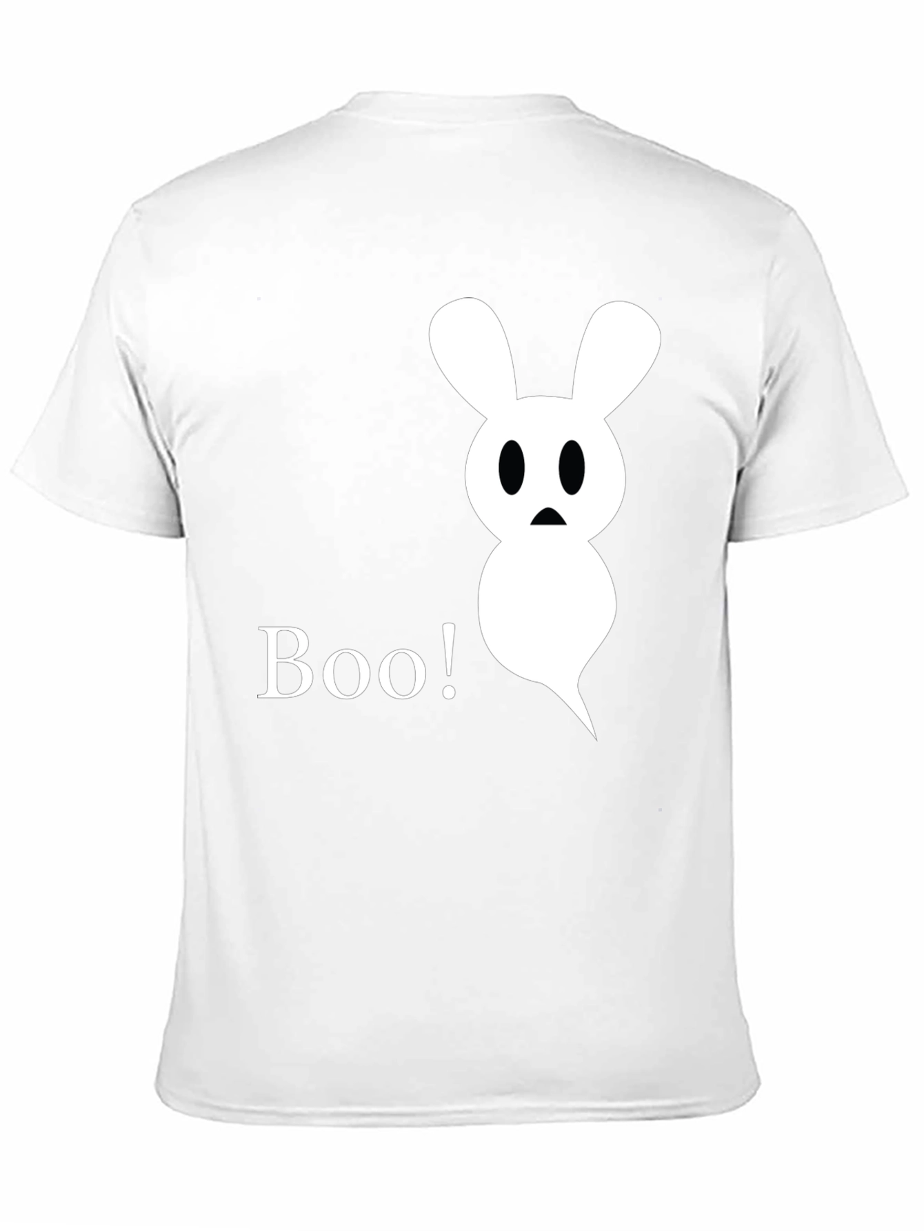 Boo! Ghost Bunny Graphic Tee - Halloween Shirt