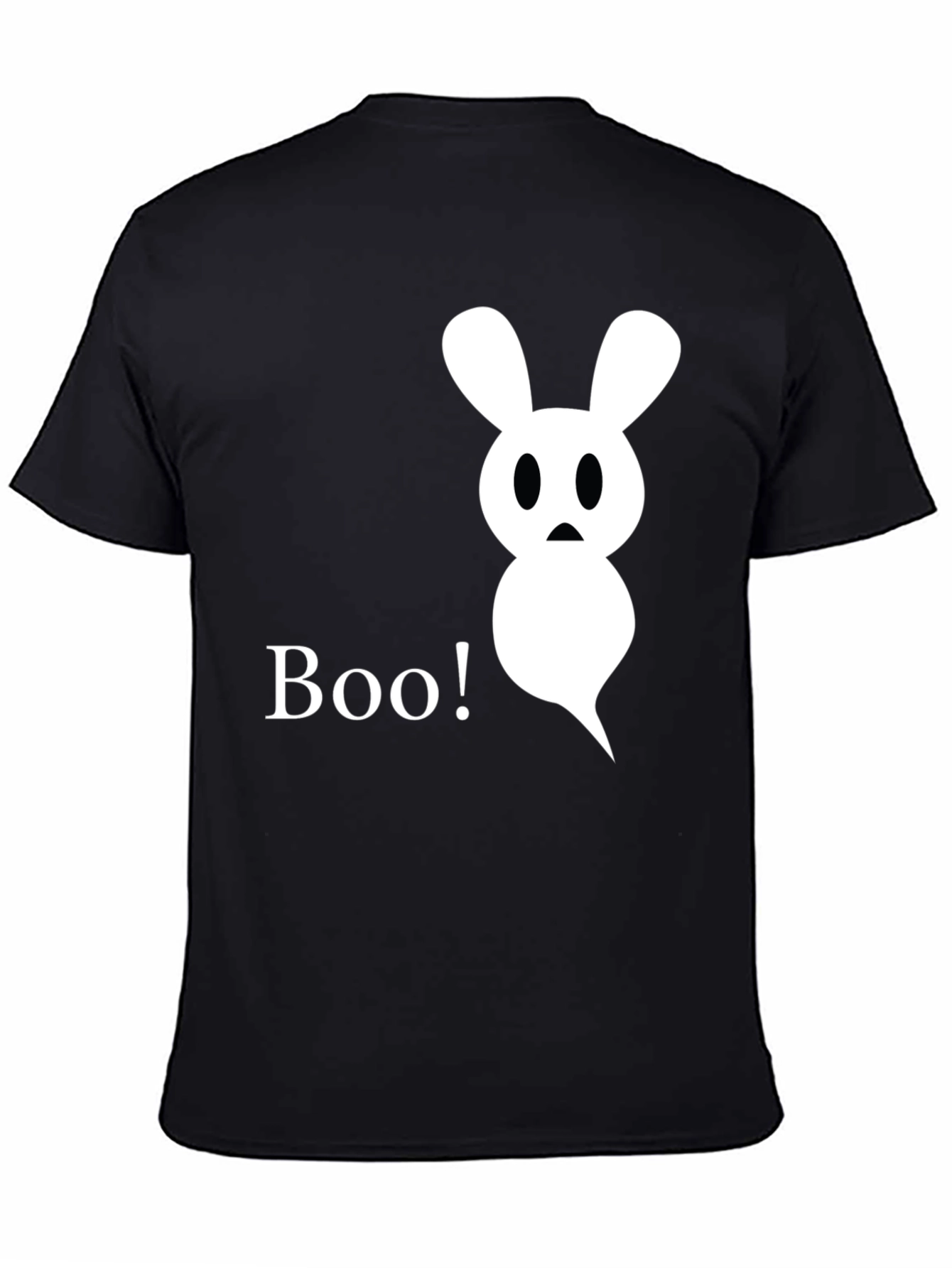 Boo! Ghost Bunny Graphic Tee - Halloween Shirt