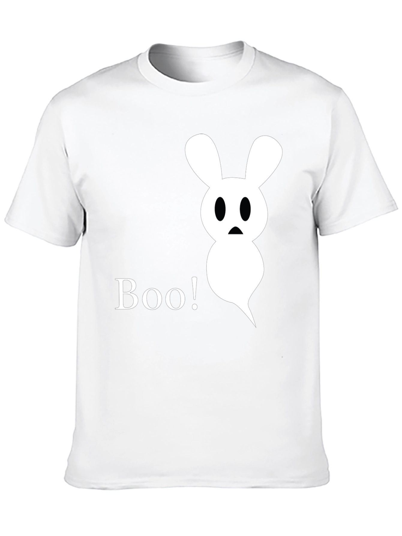 Boo! Ghost Bunny Graphic Tee - Halloween Shirt