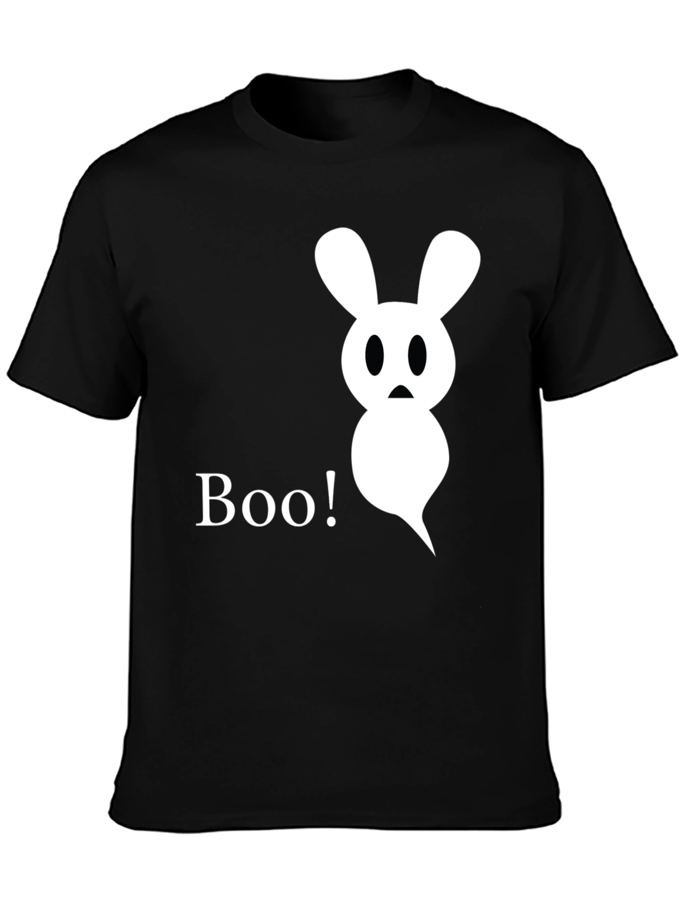 Boo! Ghost Bunny Graphic Tee - Halloween Shirt