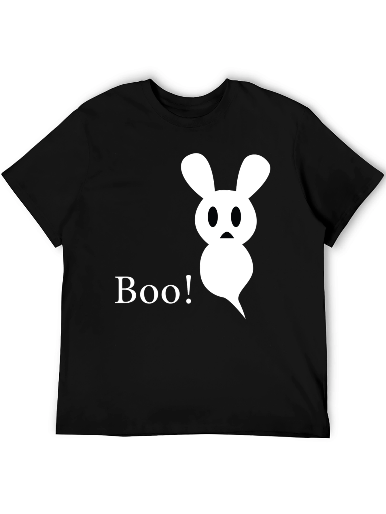 Boo! Ghost Bunny Graphic Tee - Halloween Shirt