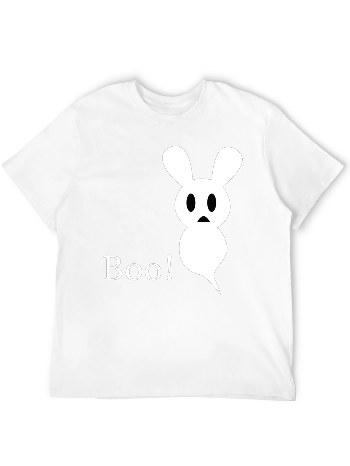 Boo! Ghost Bunny Graphic Tee - Halloween Shirt