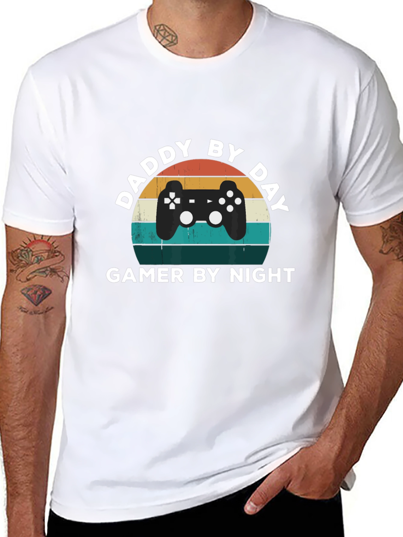 Daddy by Day Gamer by Night Graphic Tee