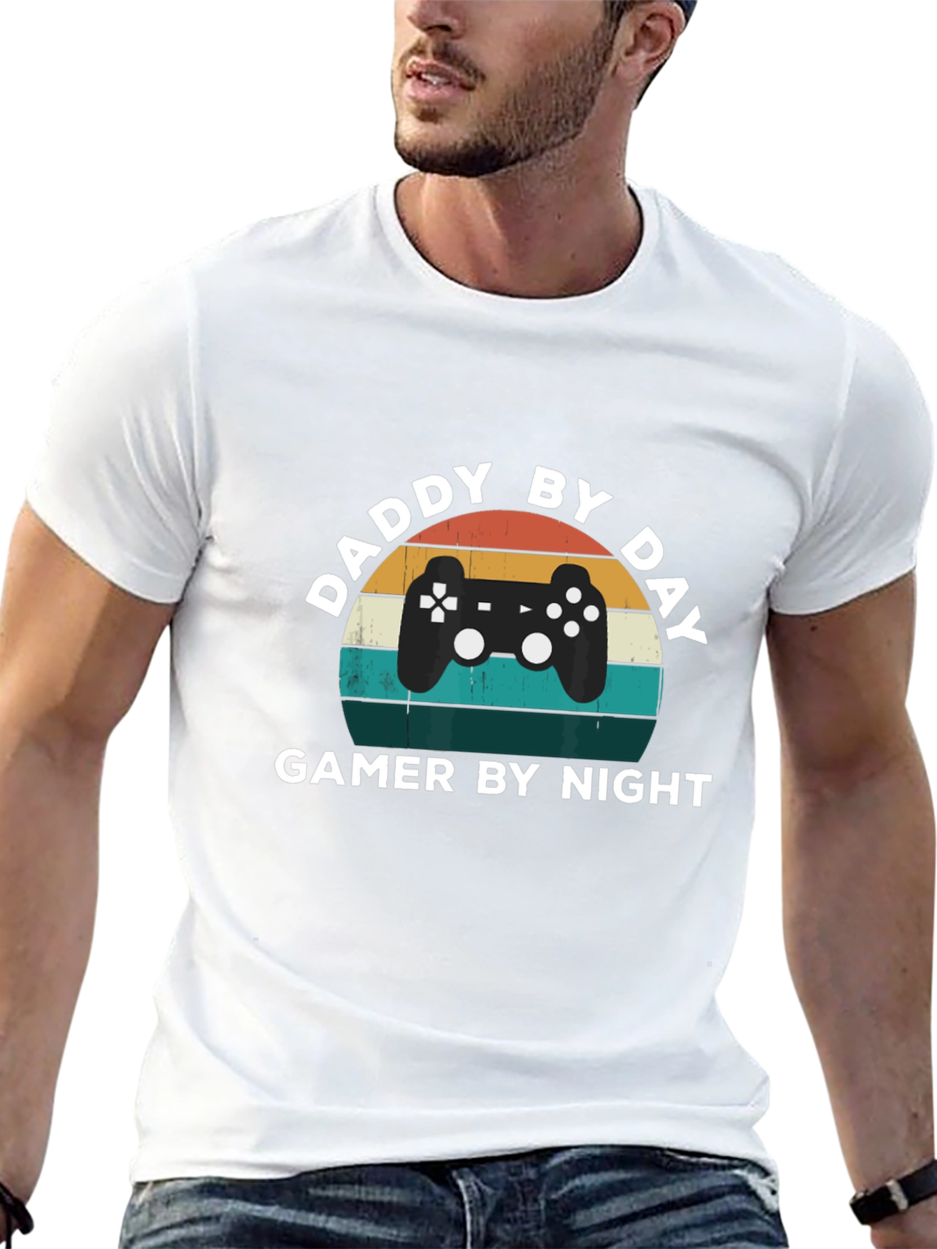 Daddy by Day Gamer by Night Graphic Tee