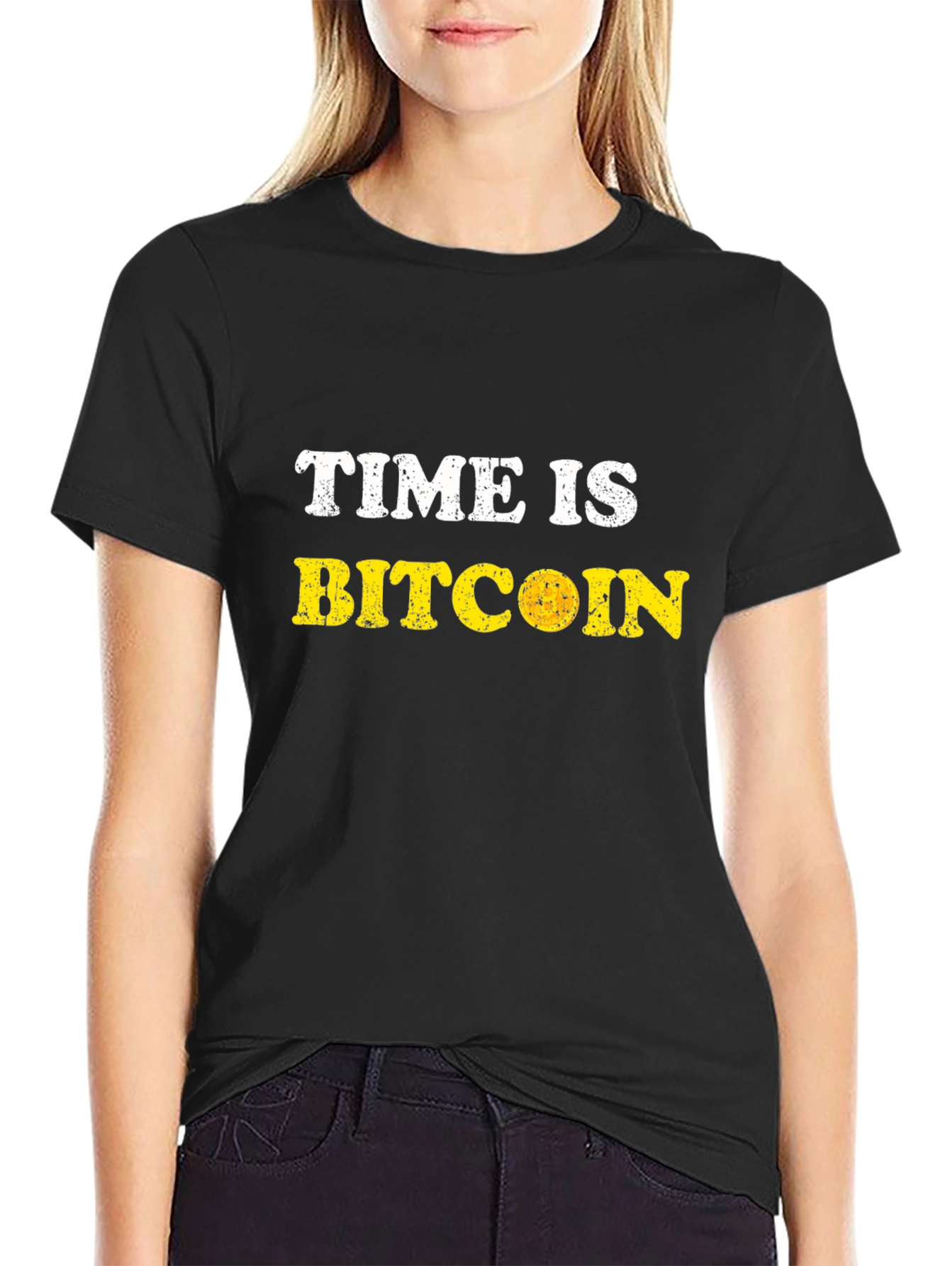 Time is Bitcoin Graphic T-Shirt - Crypto HODL