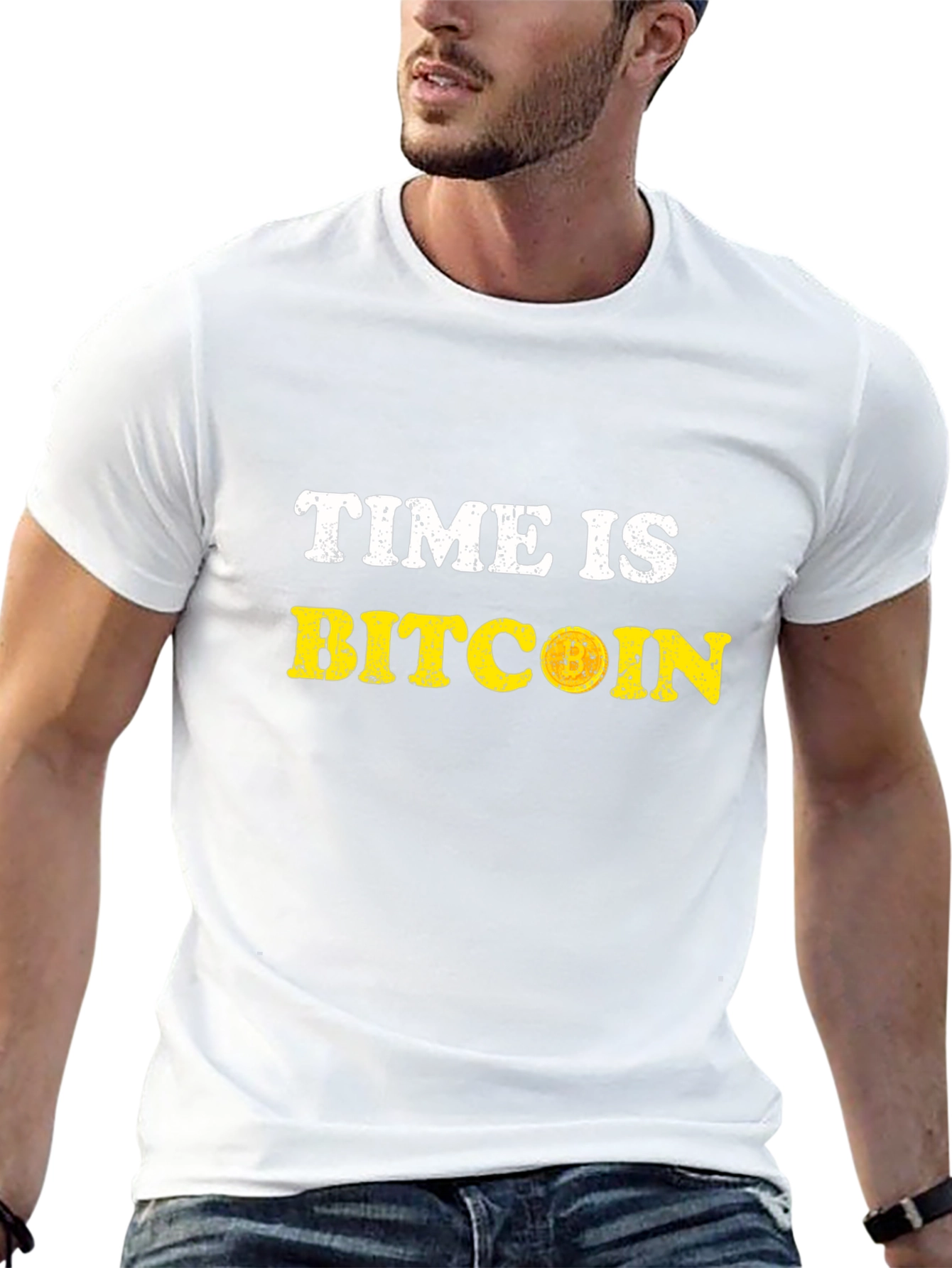 Time is Bitcoin Graphic T-Shirt - Crypto HODL