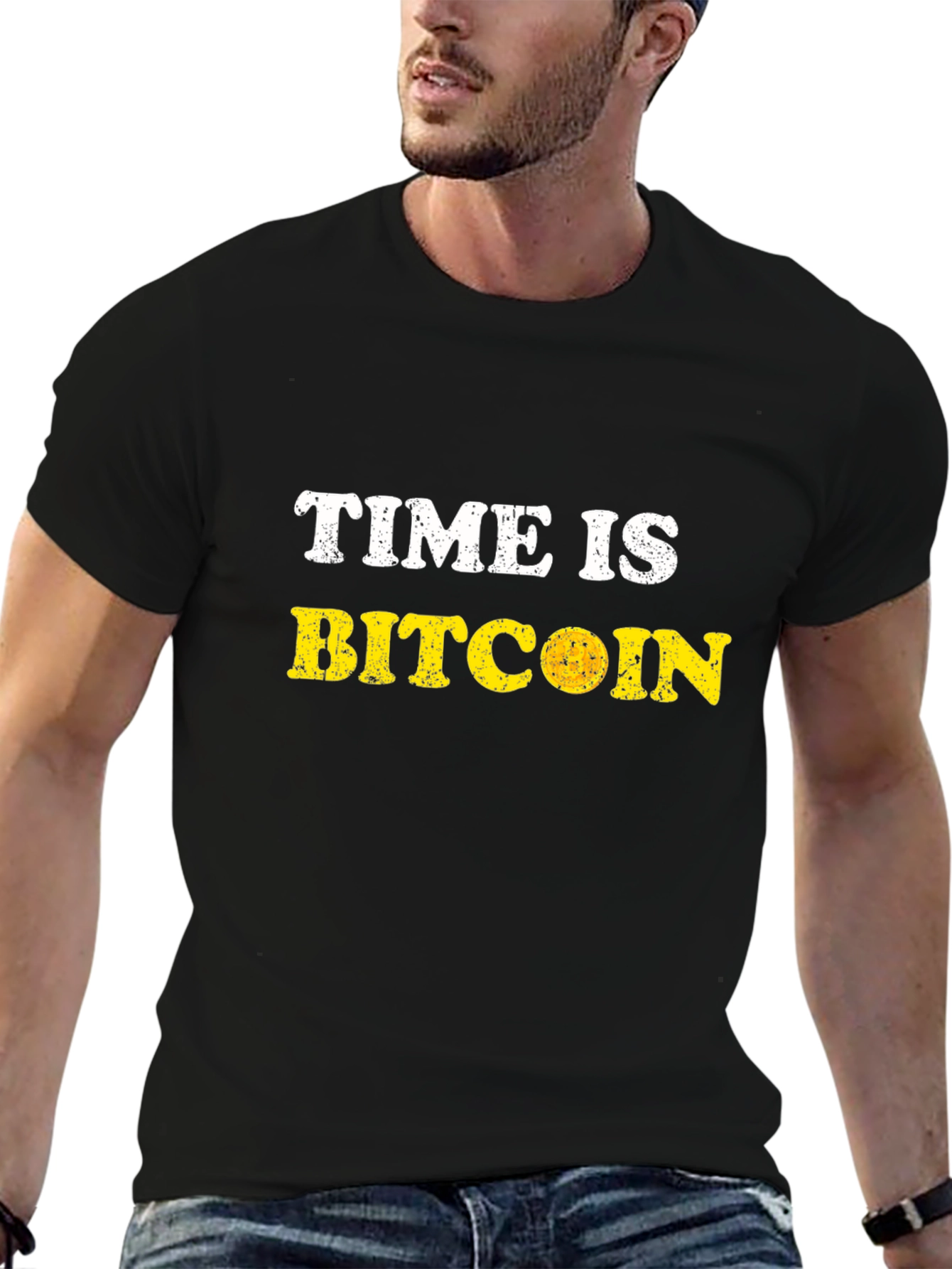 Time is Bitcoin Graphic T-Shirt - Crypto HODL