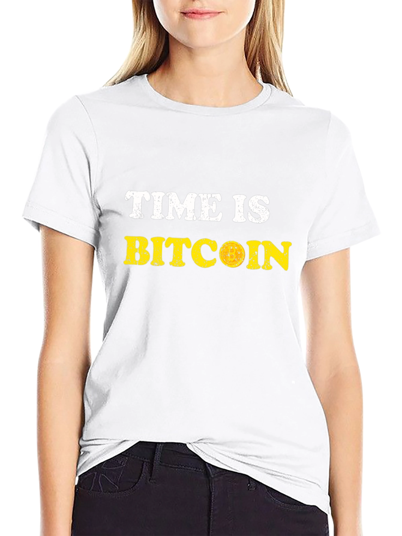 Time is Bitcoin Graphic T-Shirt - Crypto HODL