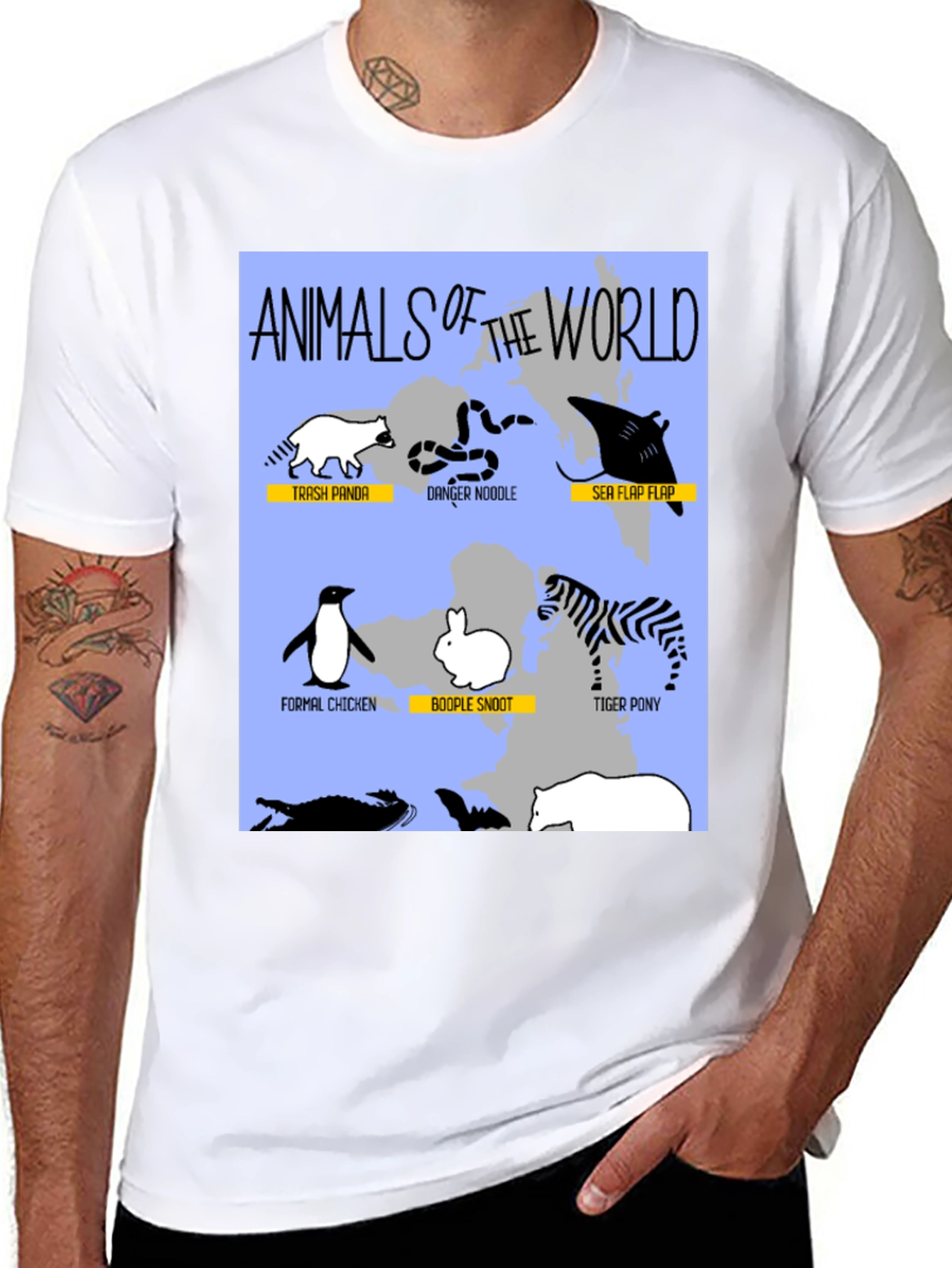 Animals of the World Graphic T-Shirt