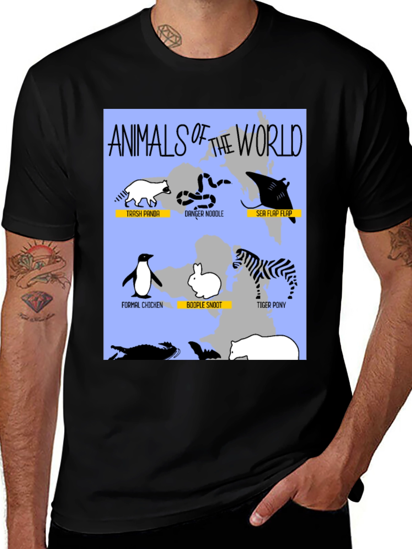 Animals of the World Graphic T-Shirt