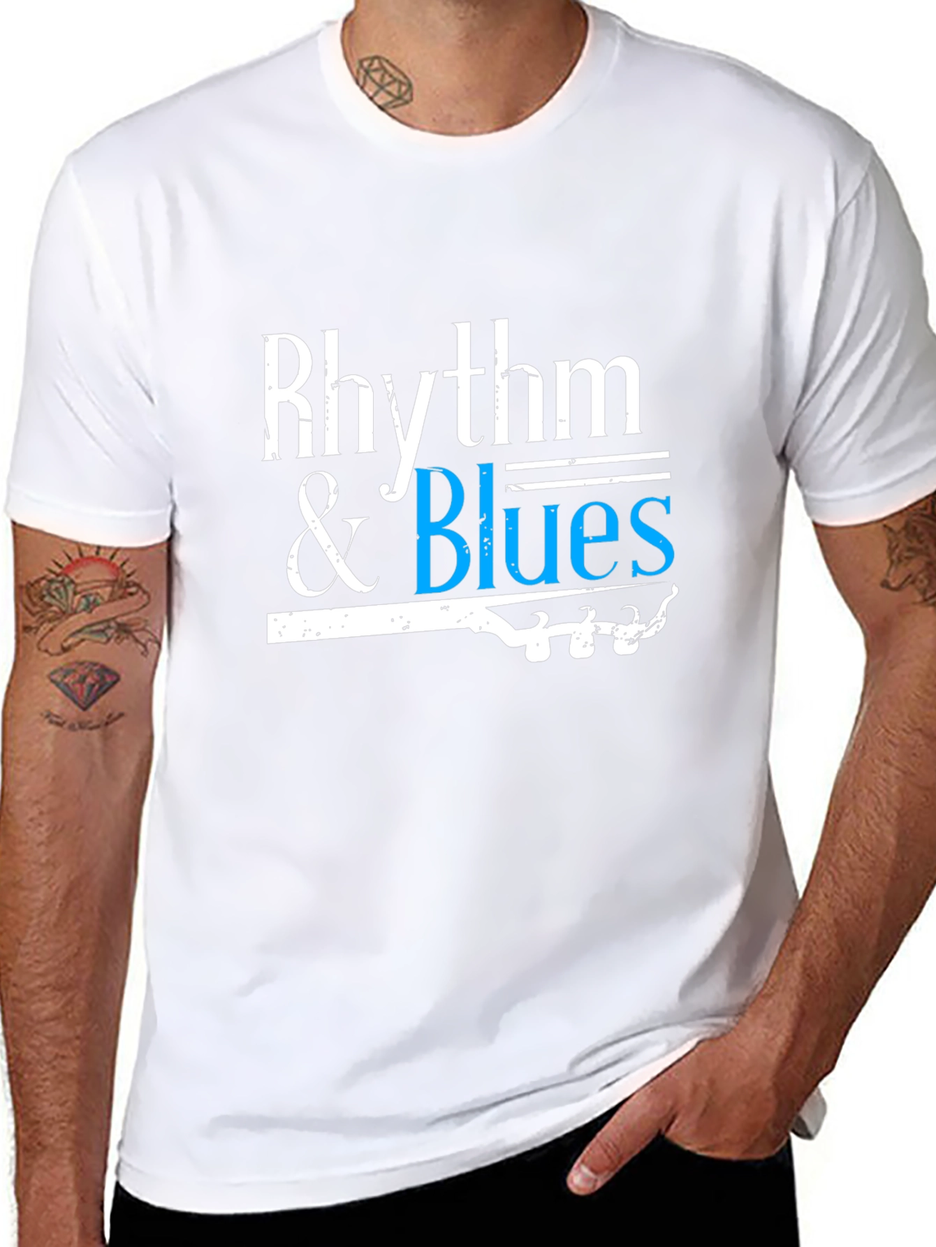 Rhythm & Blues Graphic Tee - Music Lover T-Shirt