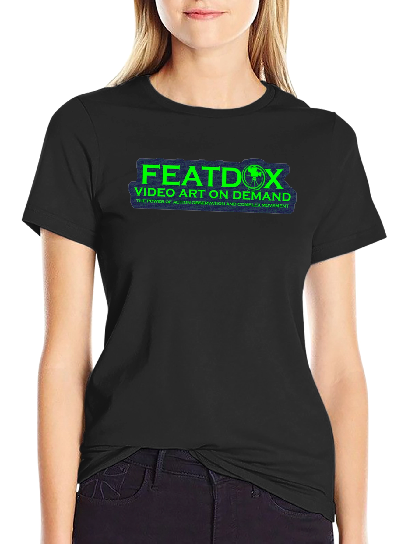 Featdox Video Art on Demand Black T-Shirt