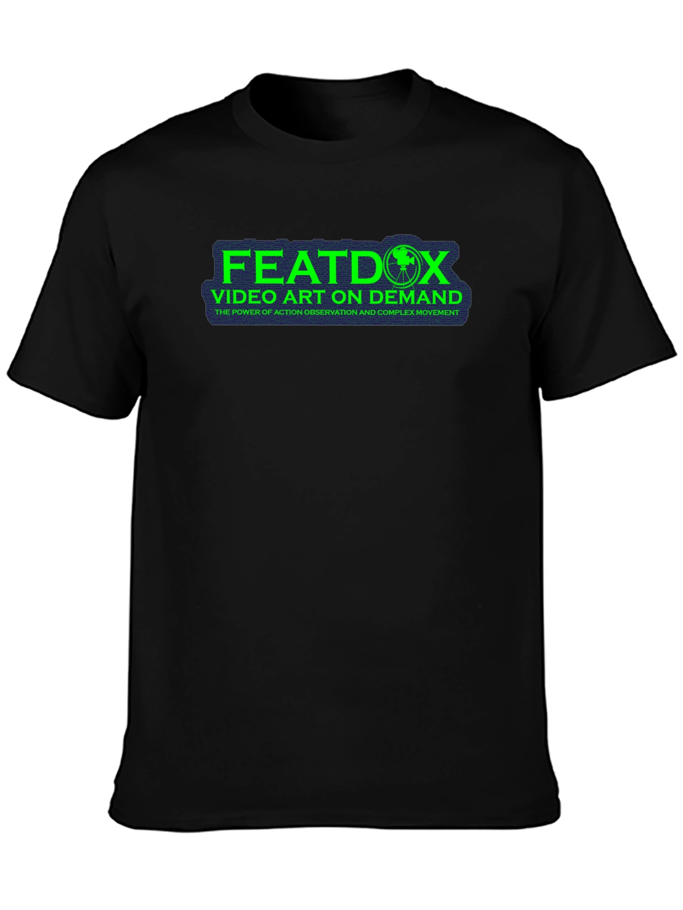 Featdox Video Art on Demand Black T-Shirt