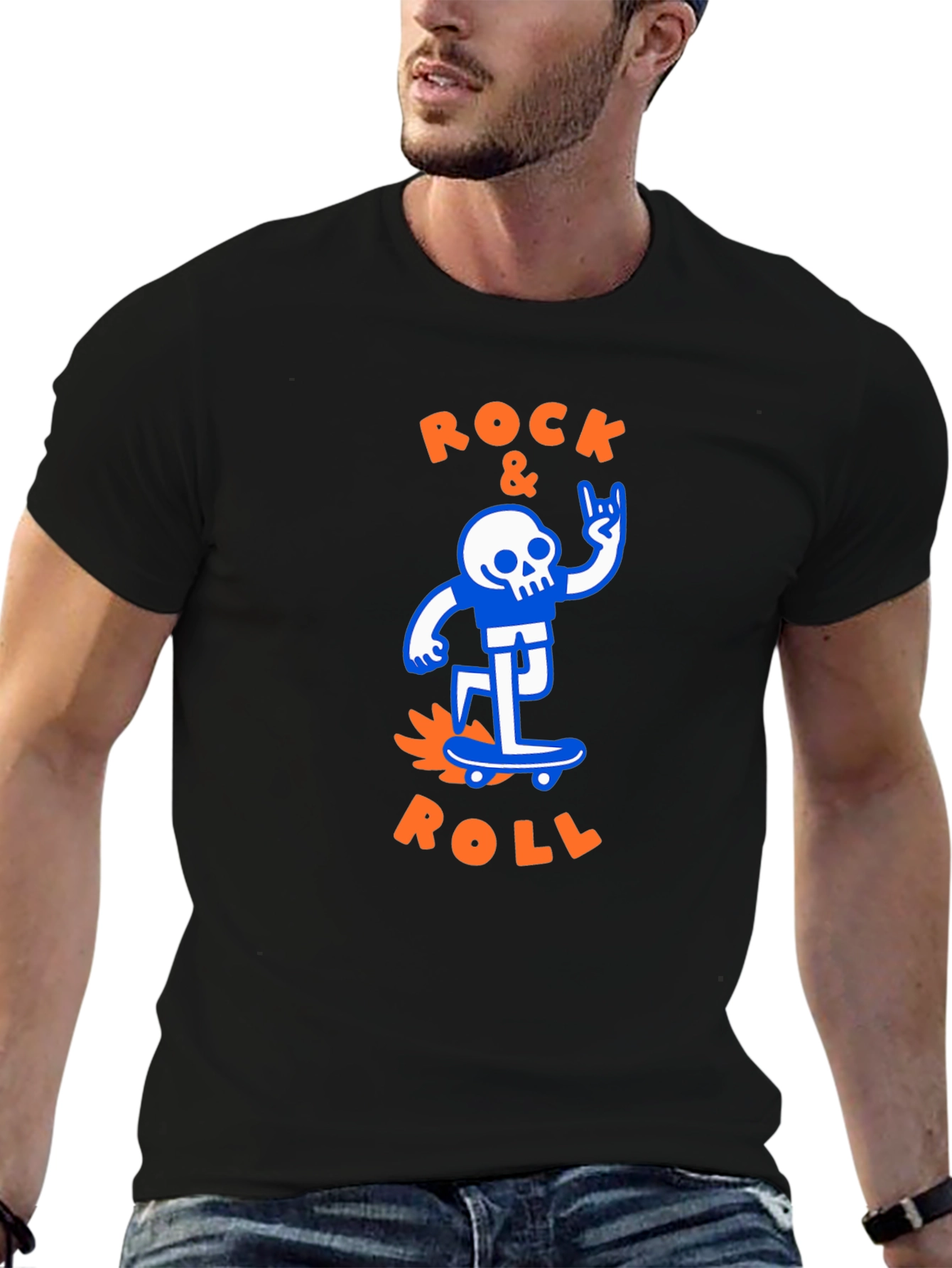 Rock & Roll Skeleton Graphic Tee