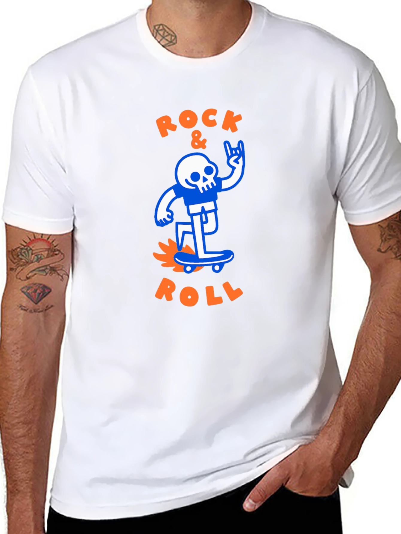 Rock & Roll Skeleton Graphic Tee