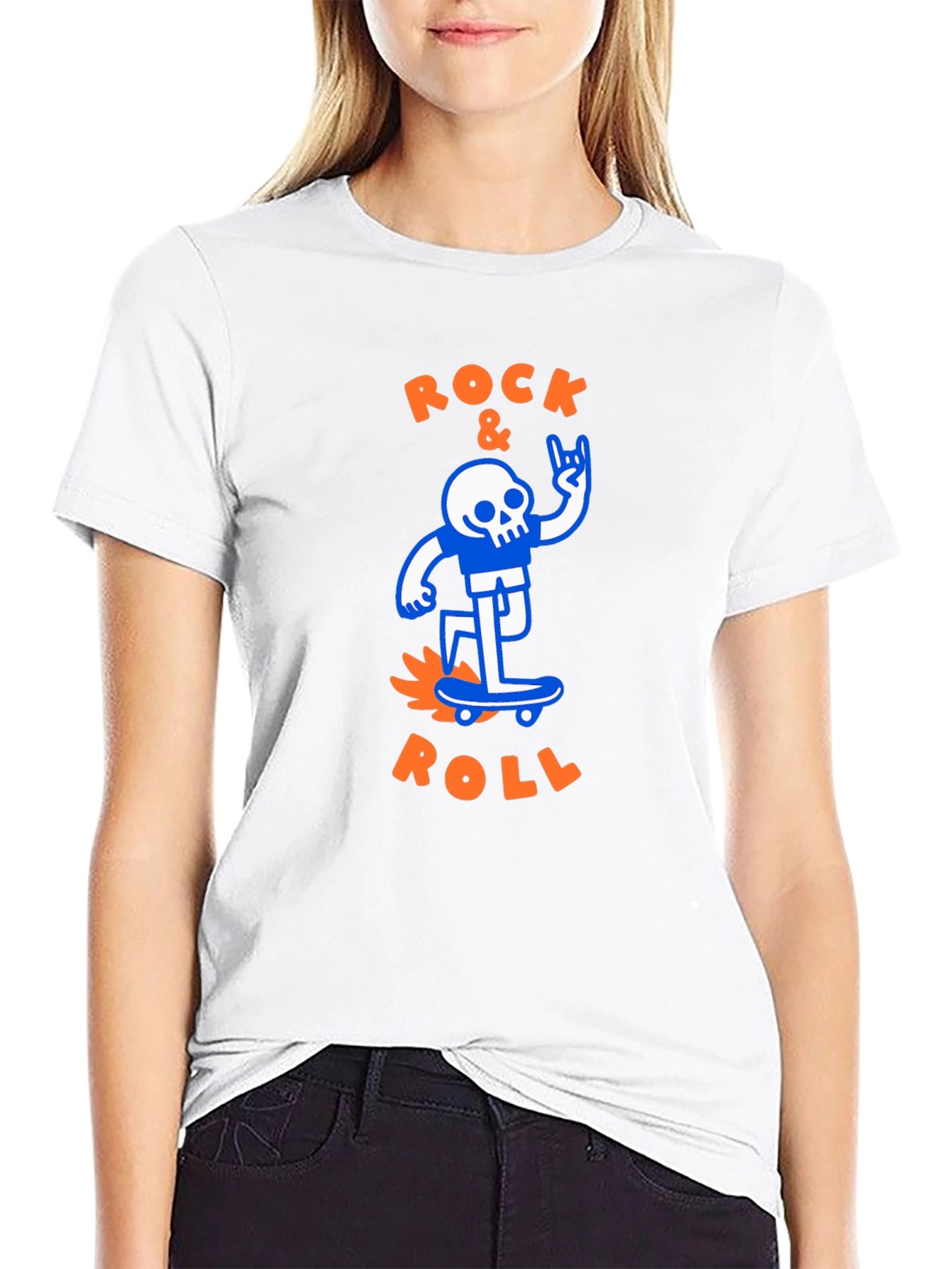 Rock & Roll Skeleton Graphic Tee