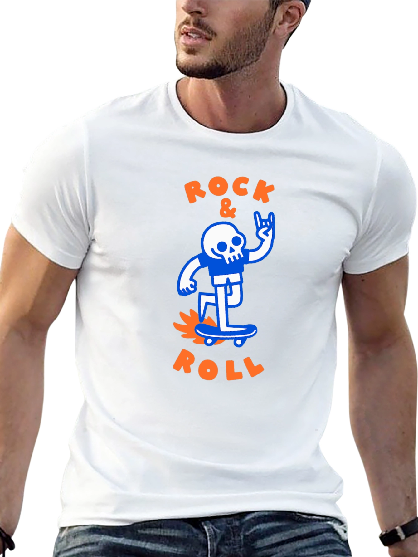 Rock & Roll Skeleton Graphic Tee