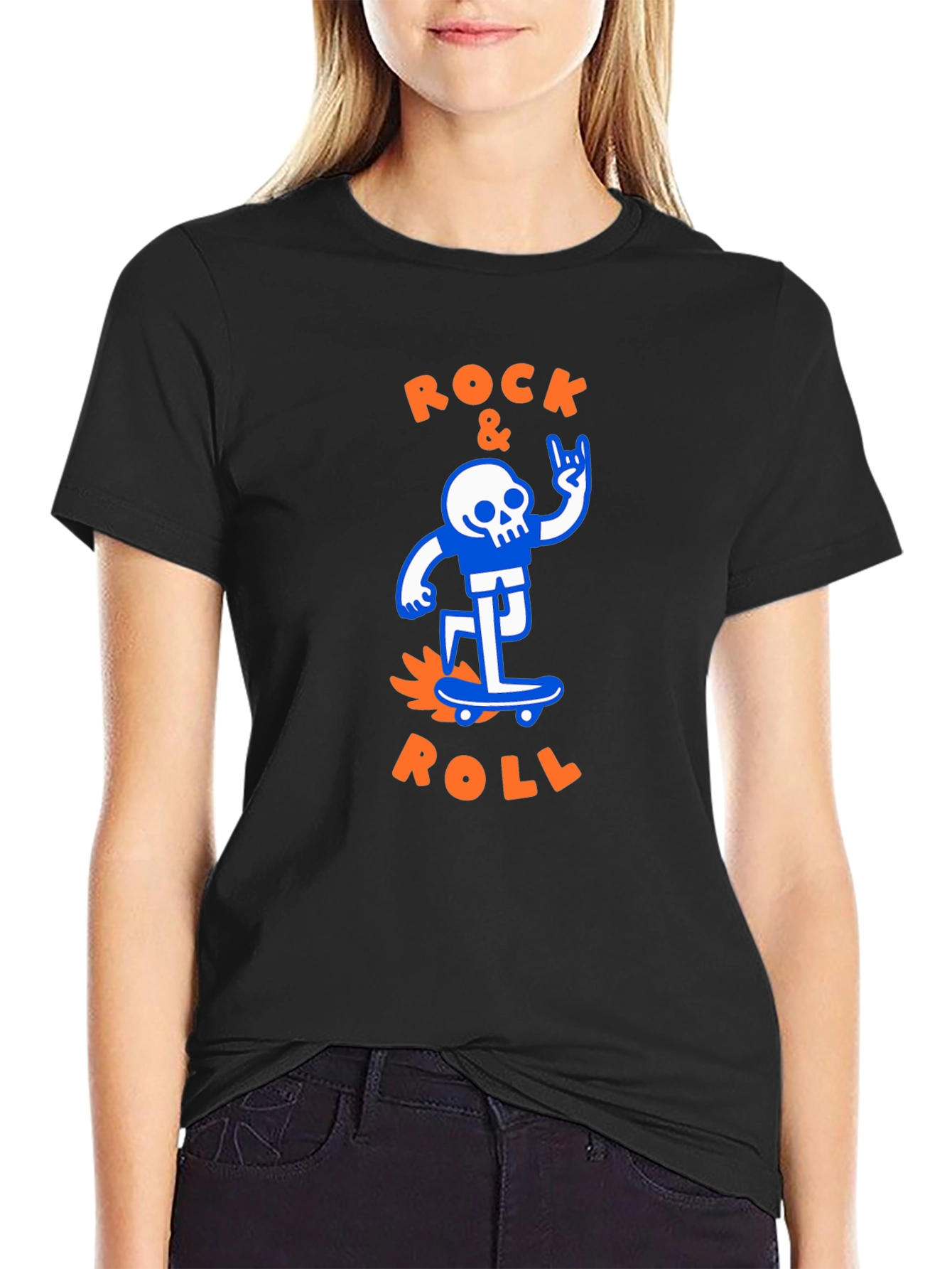 Rock & Roll Skeleton Graphic Tee