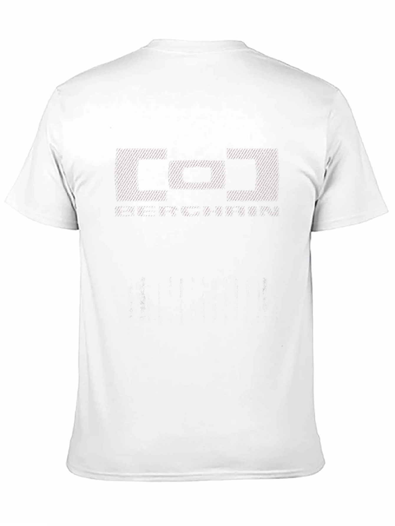 Mens Black Crew Neck T-Shirt with Patterned Design