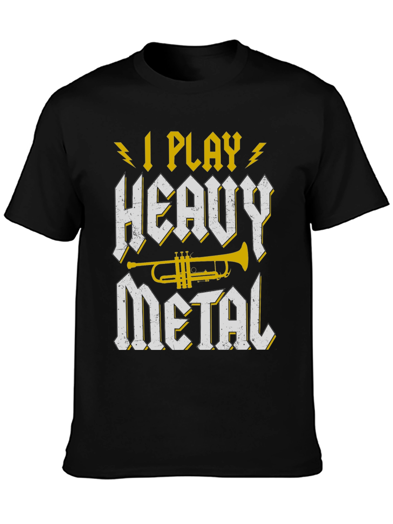 I Play Heavy Metal Trumpet Graphic Tee