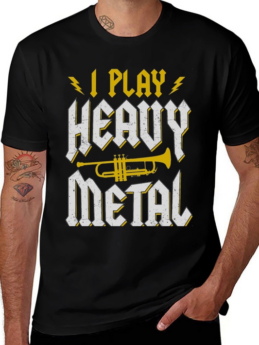 I Play Heavy Metal Trumpet Graphic Tee