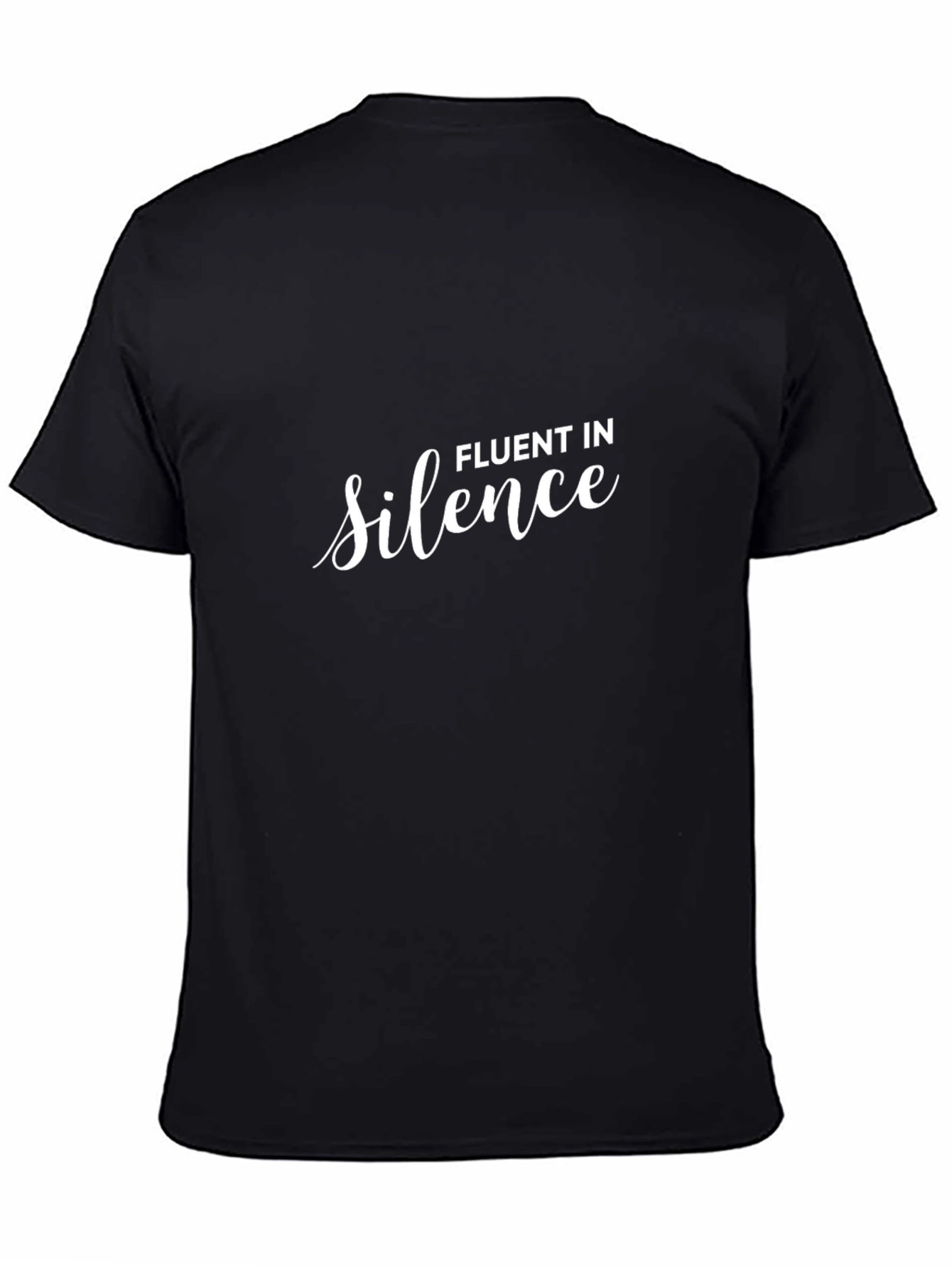 Fluent In Silence Black Graphic Tee