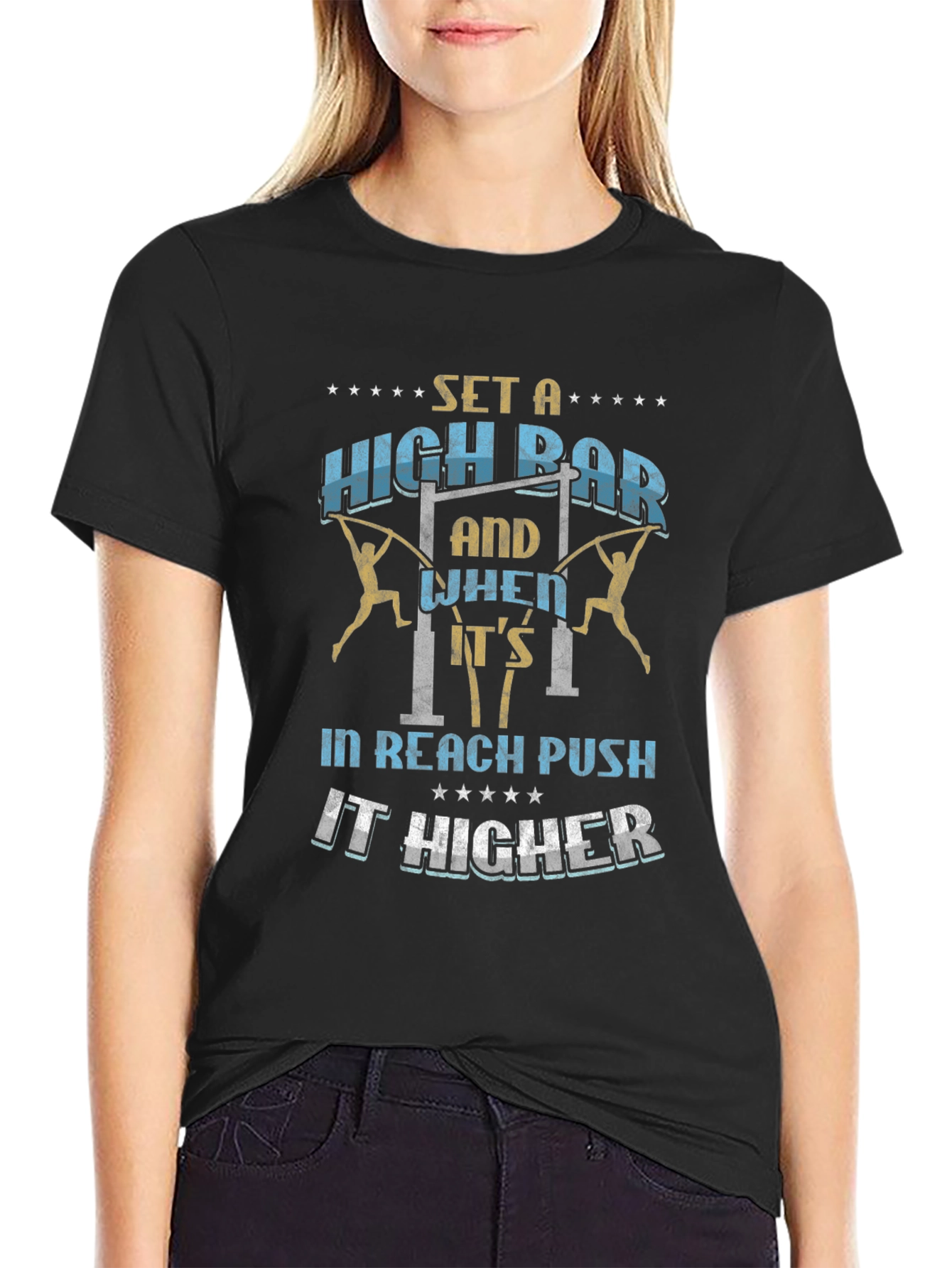 Set a High Bar Mens Graphic T-Shirt