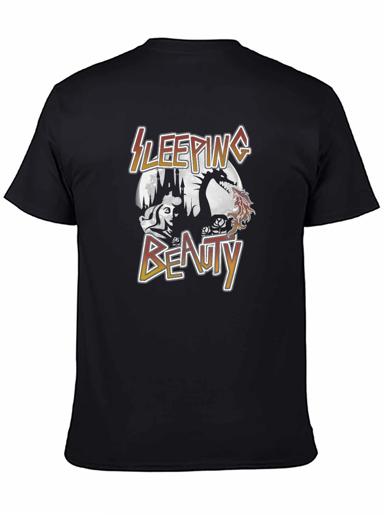 Sleeping Beauty Graphic T-Shirt - Black