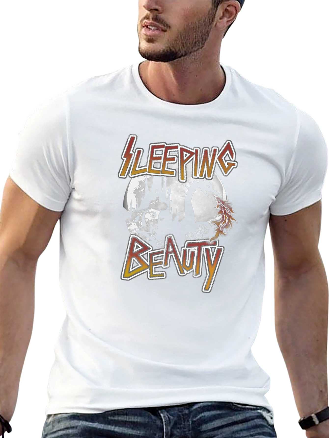 Sleeping Beauty Graphic T-Shirt - Black
