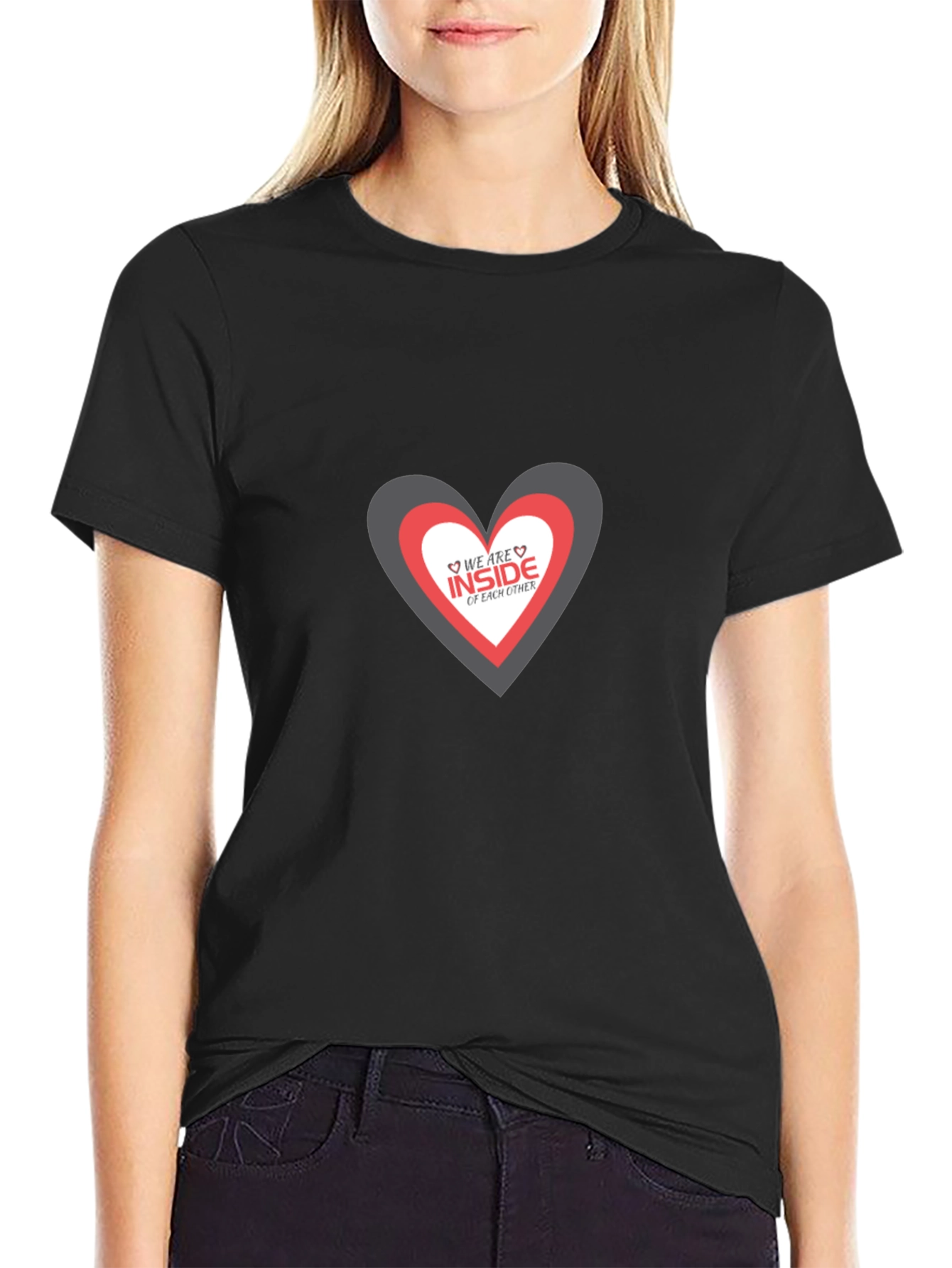 Heart Within Heart Graphic Tee