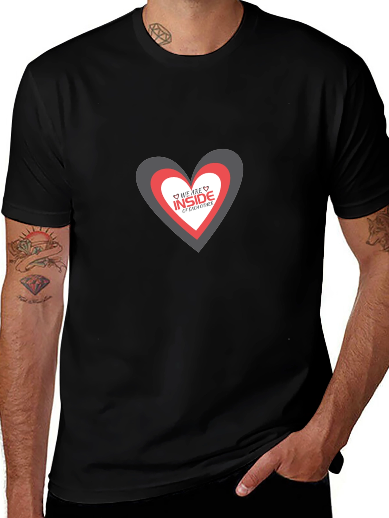 Heart Within Heart Graphic Tee