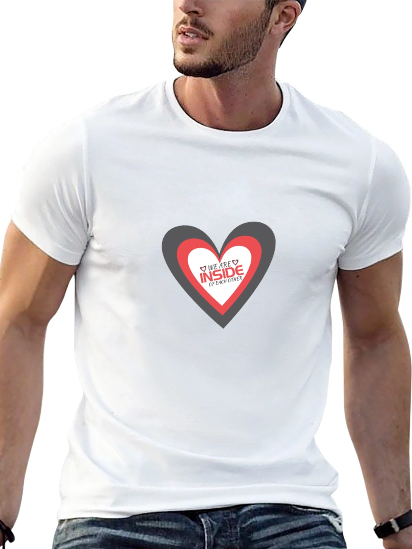 Heart Within Heart Graphic Tee