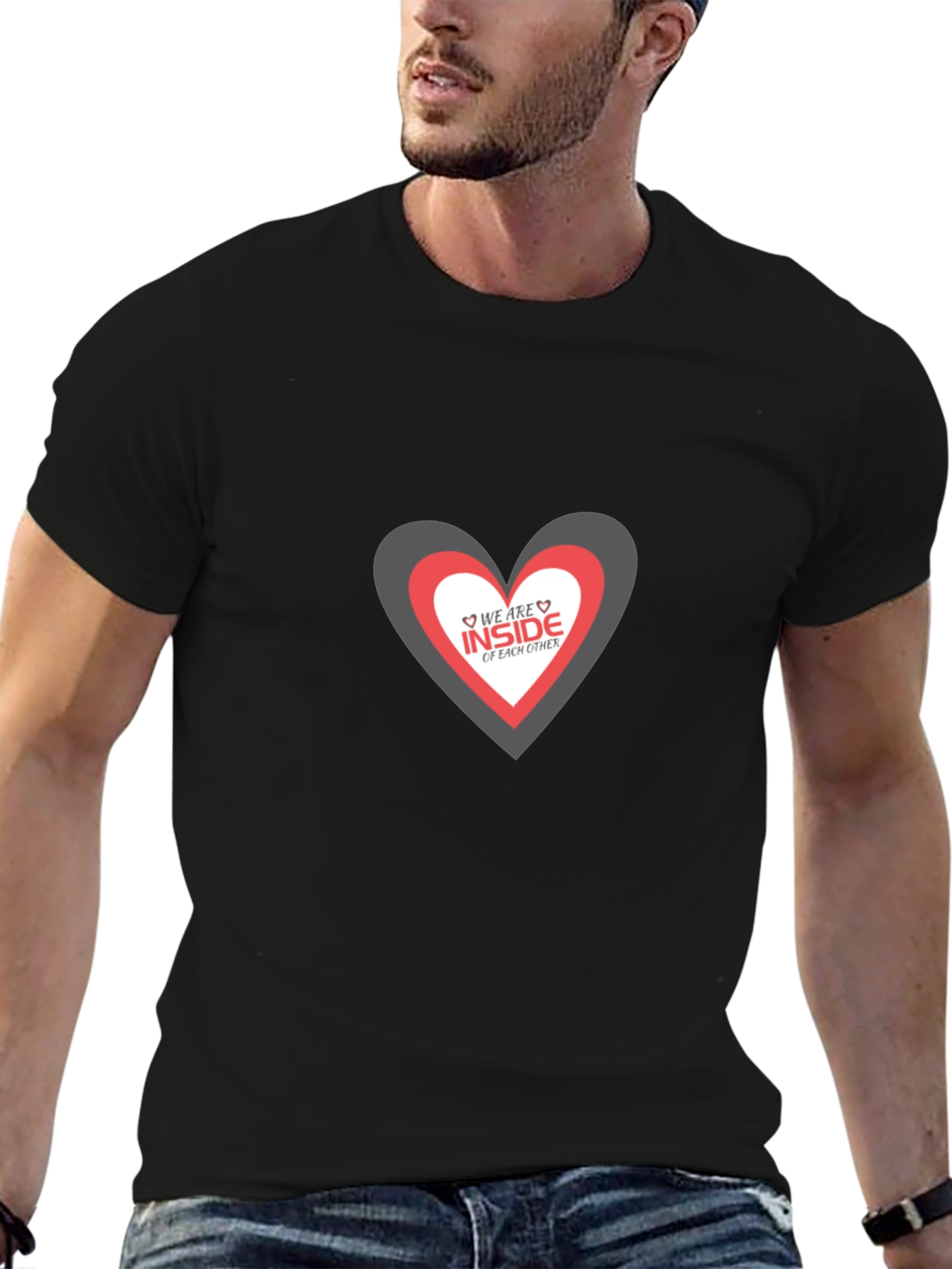 Heart Within Heart Graphic Tee