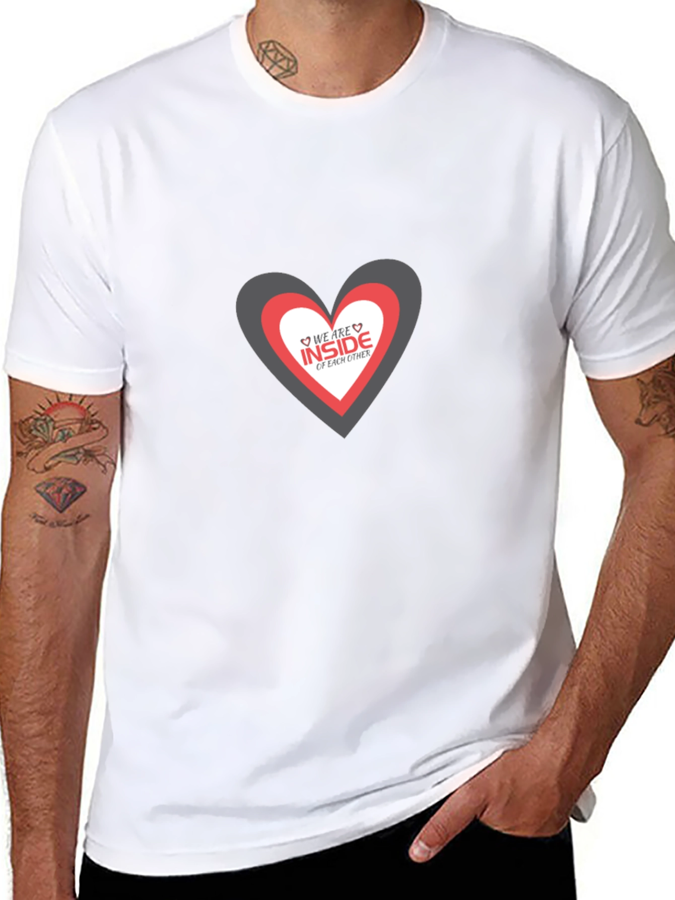 Heart Within Heart Graphic Tee