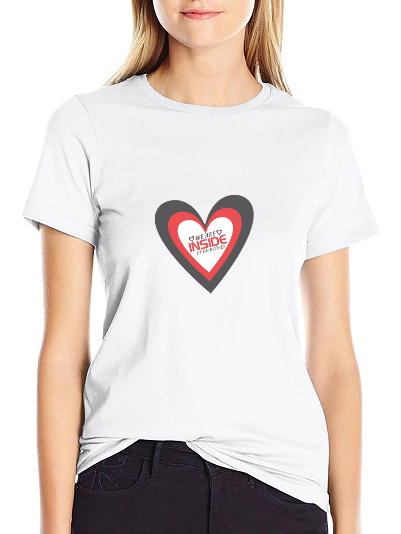 Heart Within Heart Graphic Tee