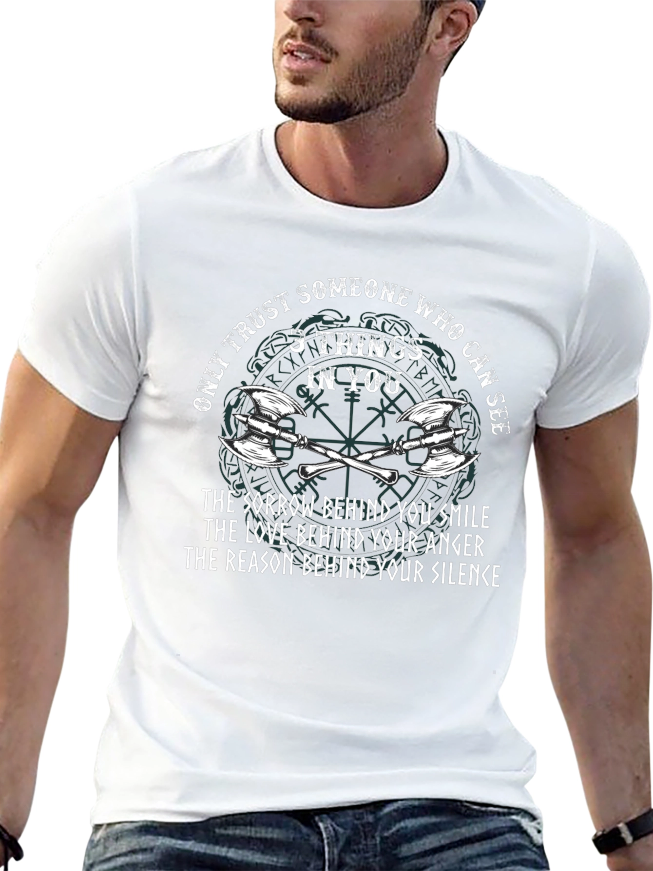 Viking Axe T-Shirt - Only Trust Someone