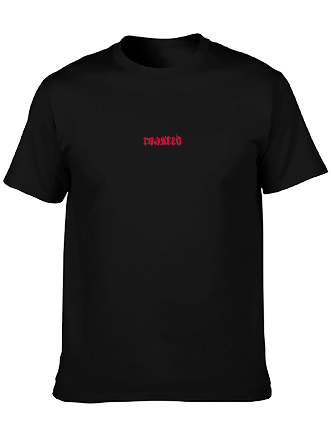 Roasted Graphic Tee - Black Cotton Blend