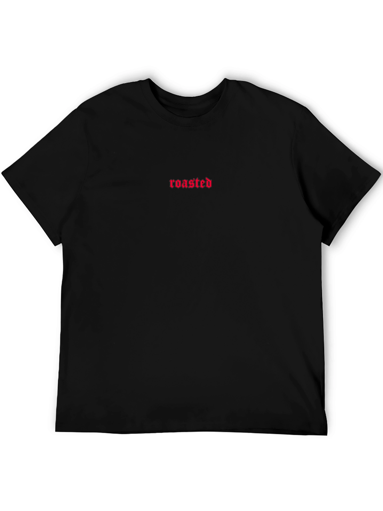 Roasted Graphic Tee - Black Cotton Blend