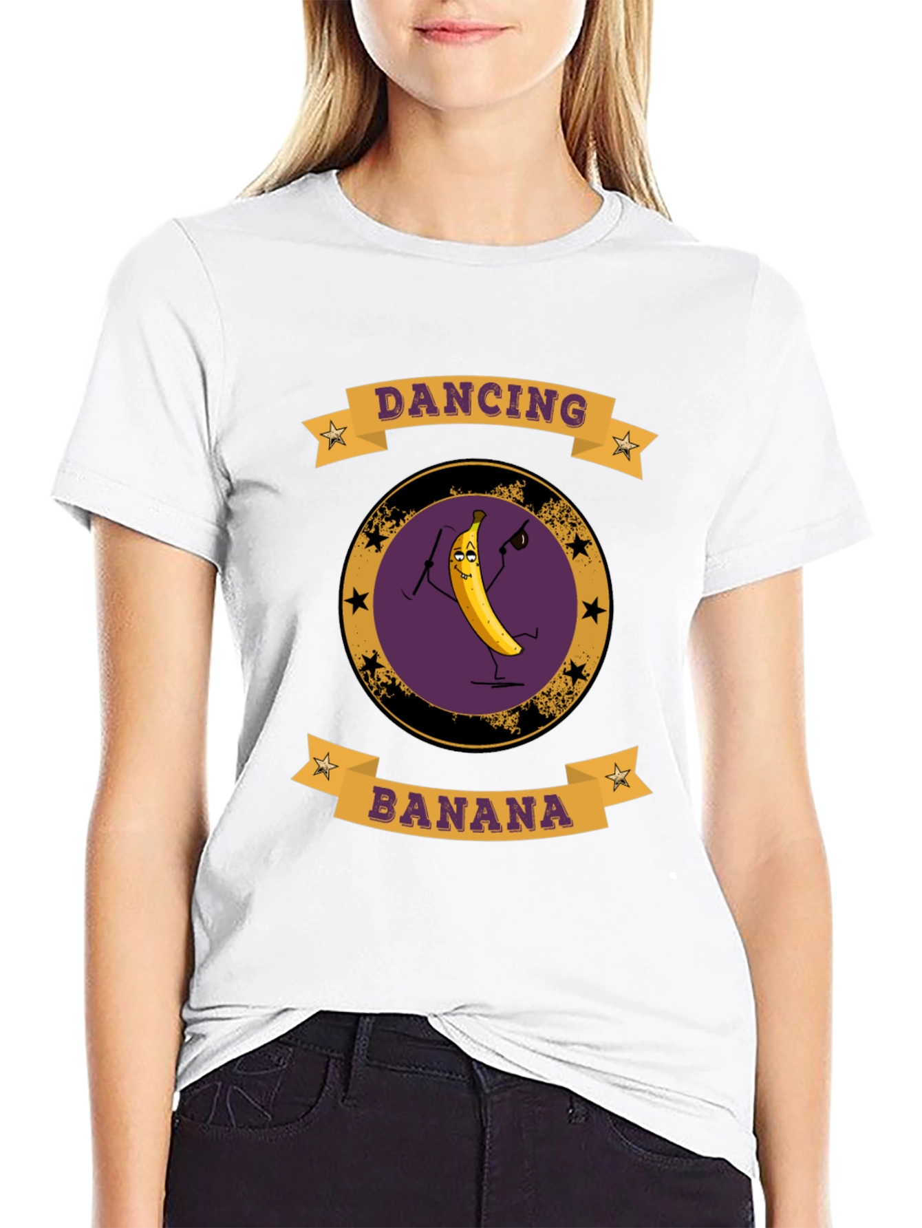 Dancing Banana Graphic T-Shirt