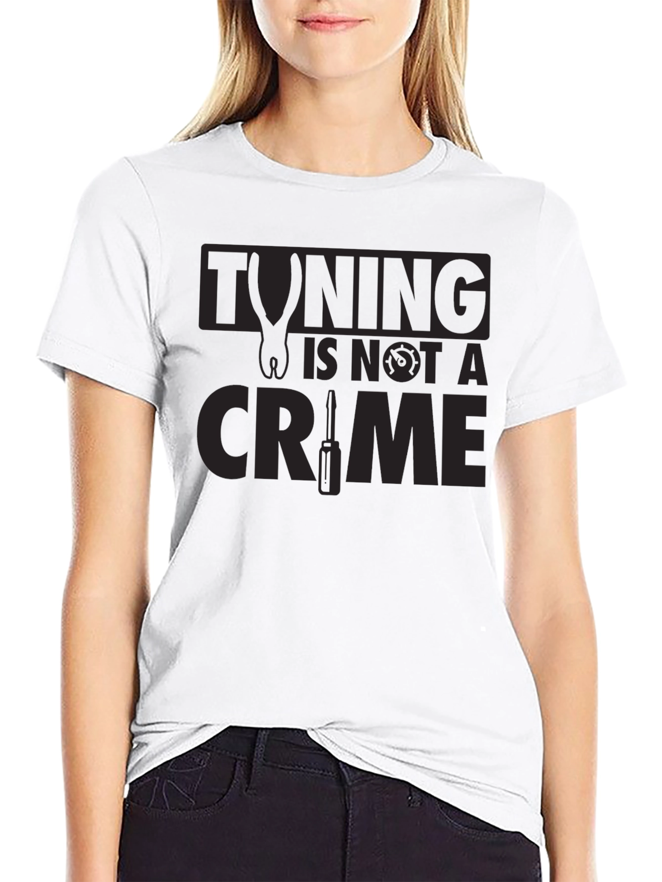 Tuning Is Not A Crime Graphic T-Shirt