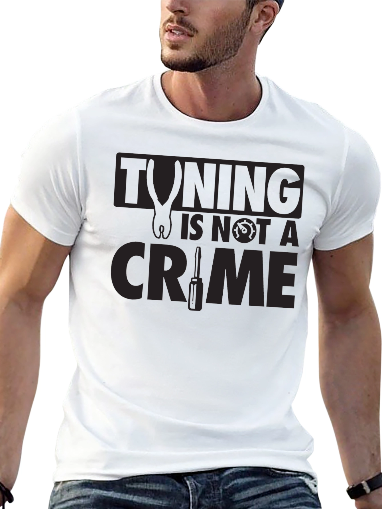 Tuning Is Not A Crime Graphic T-Shirt