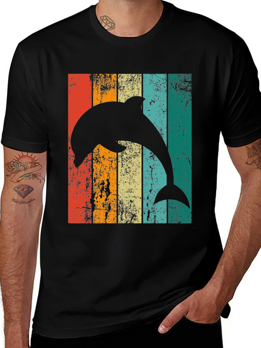 Retro Dolphin T-Shirt - Vintage Style Graphic Tee
