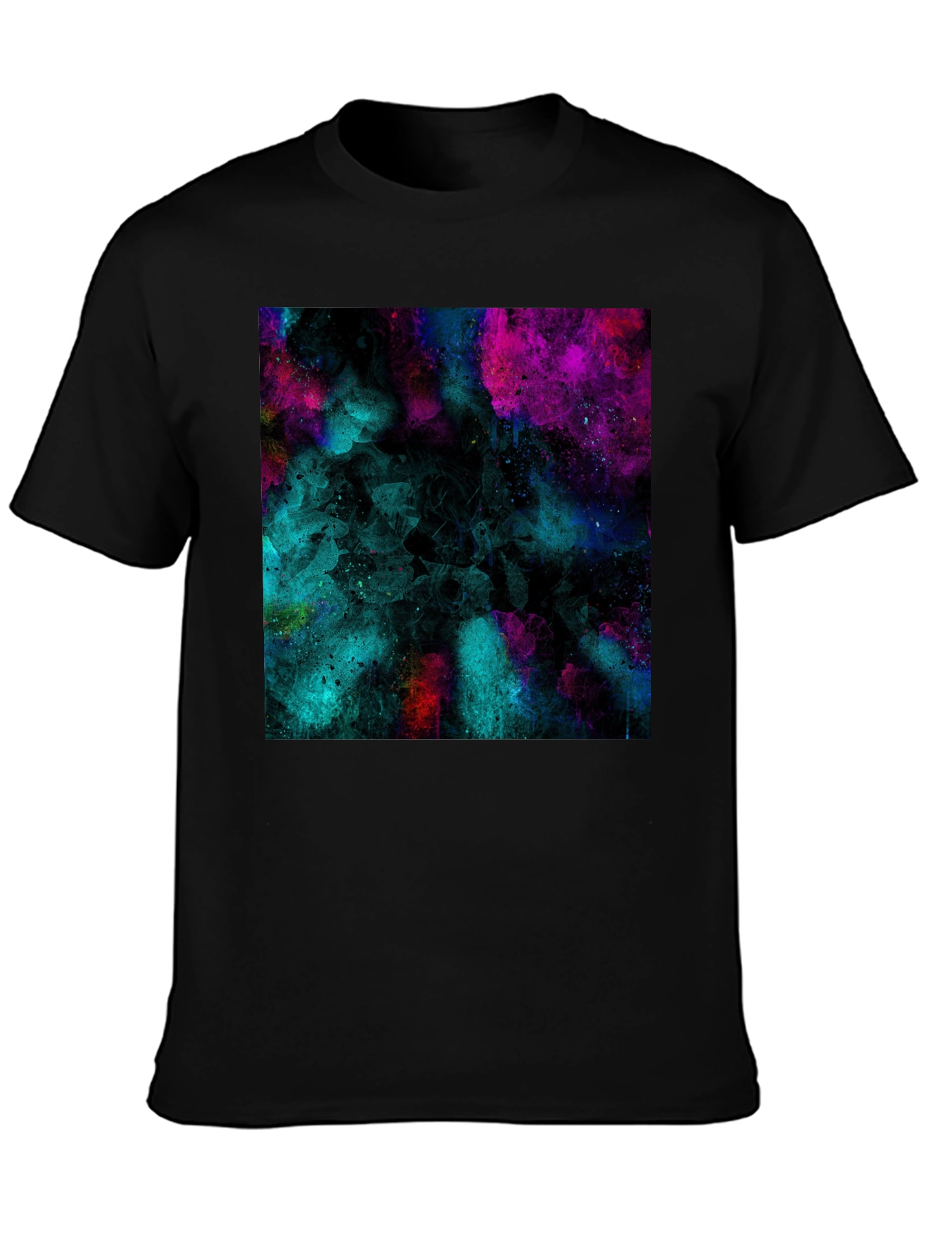 Abstract Art Black T-Shirt - Modern Graphic Tee