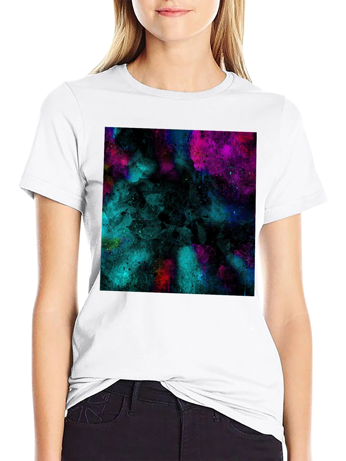 Abstract Art Black T-Shirt - Modern Graphic Tee