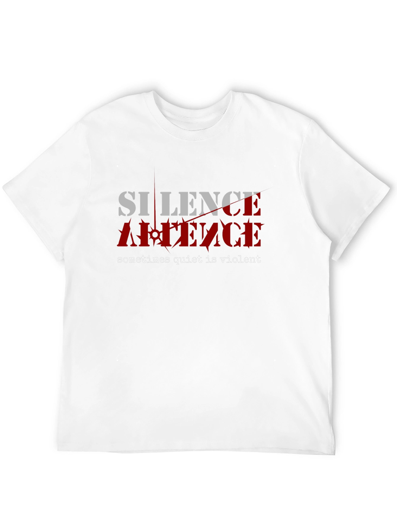 Silence Violent Graphic T-Shirt