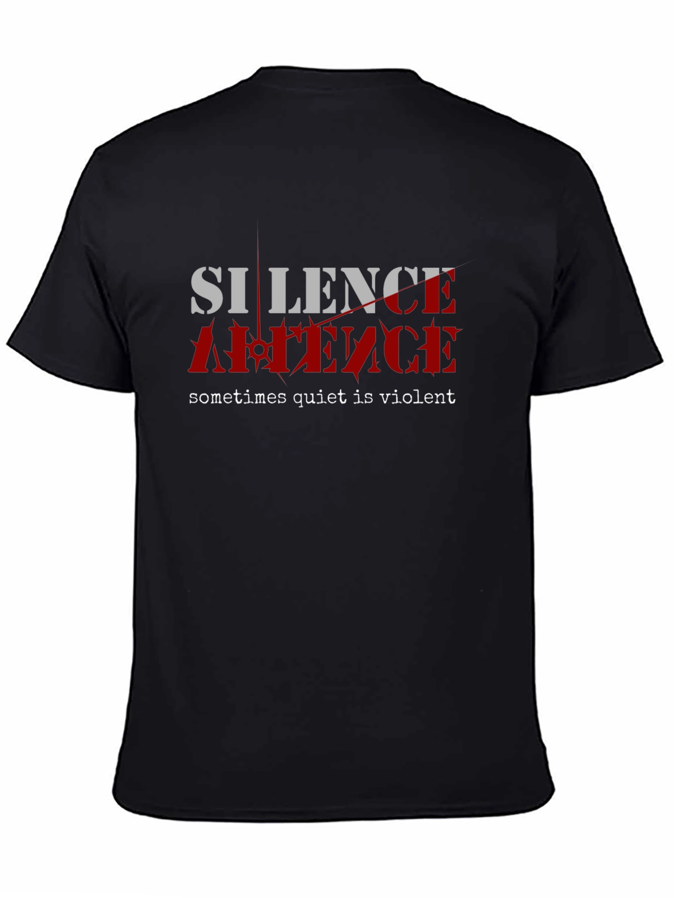 Silence Violent Graphic T-Shirt