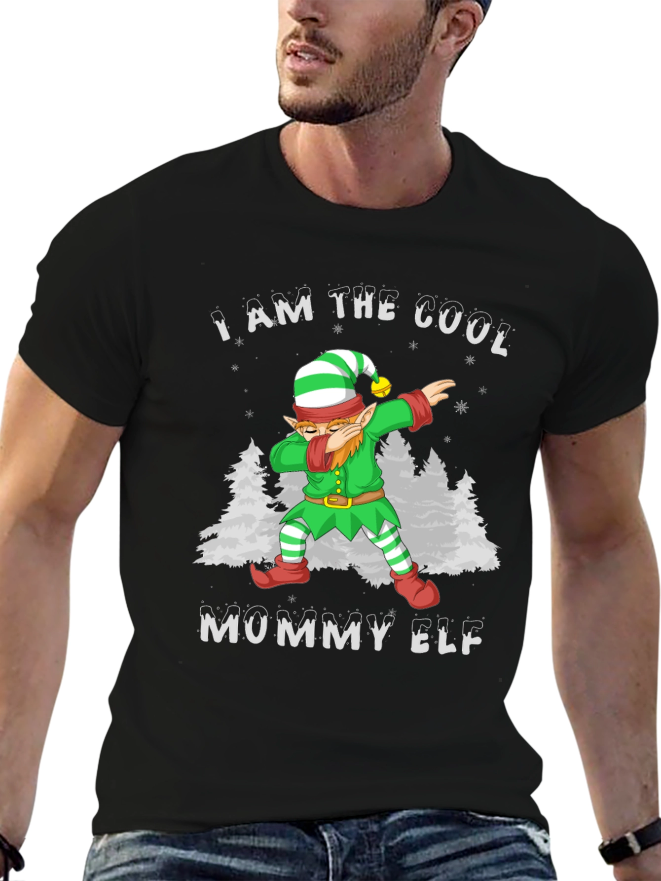 Cool Mommy Elf Christmas T-Shirt