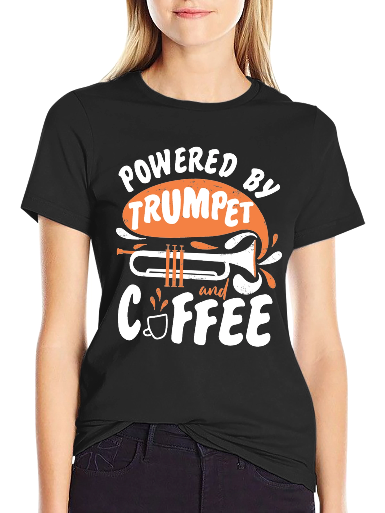 Trumpet & Coffee Powered T-Shirt