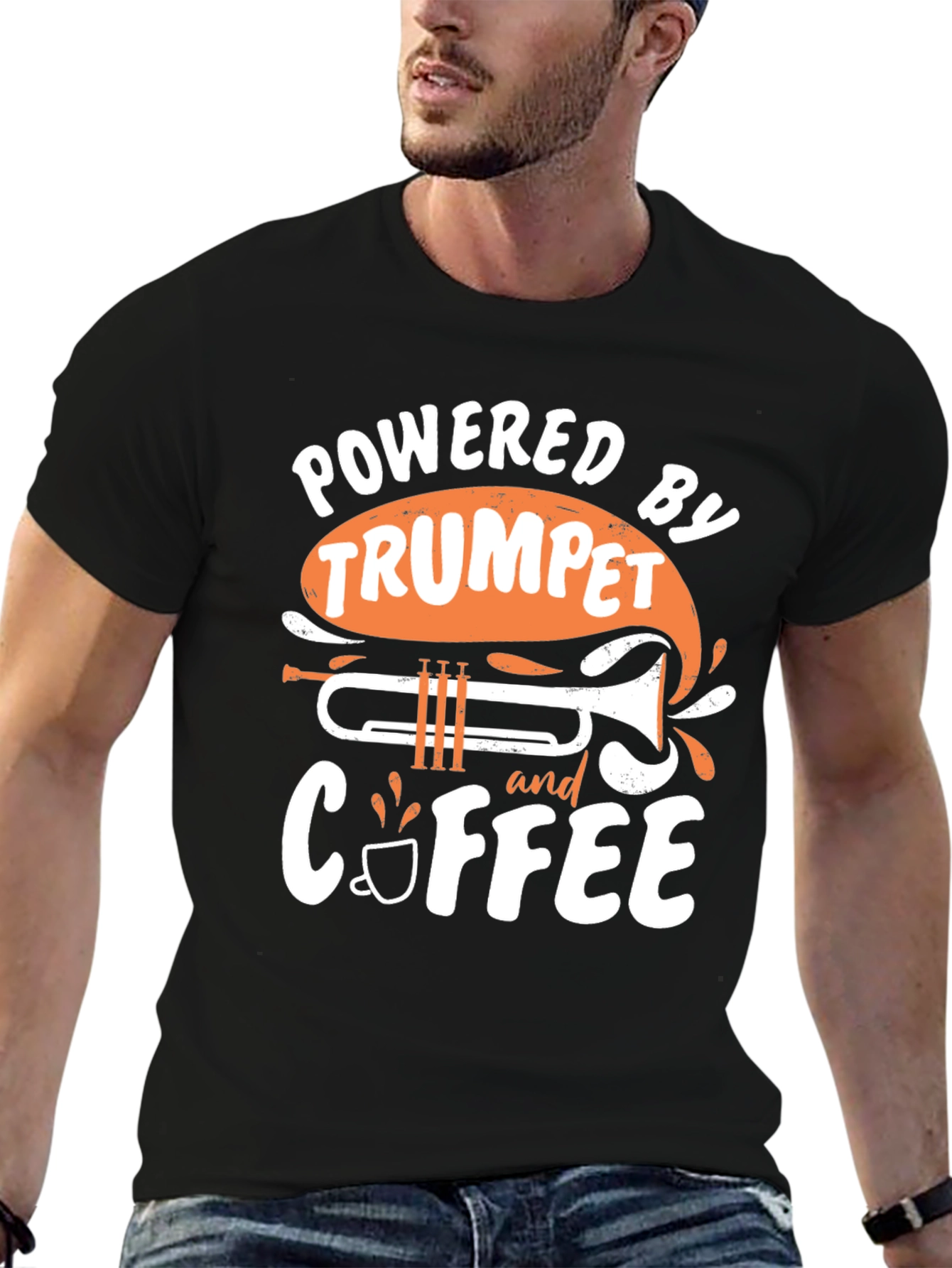 Trumpet & Coffee Powered T-Shirt