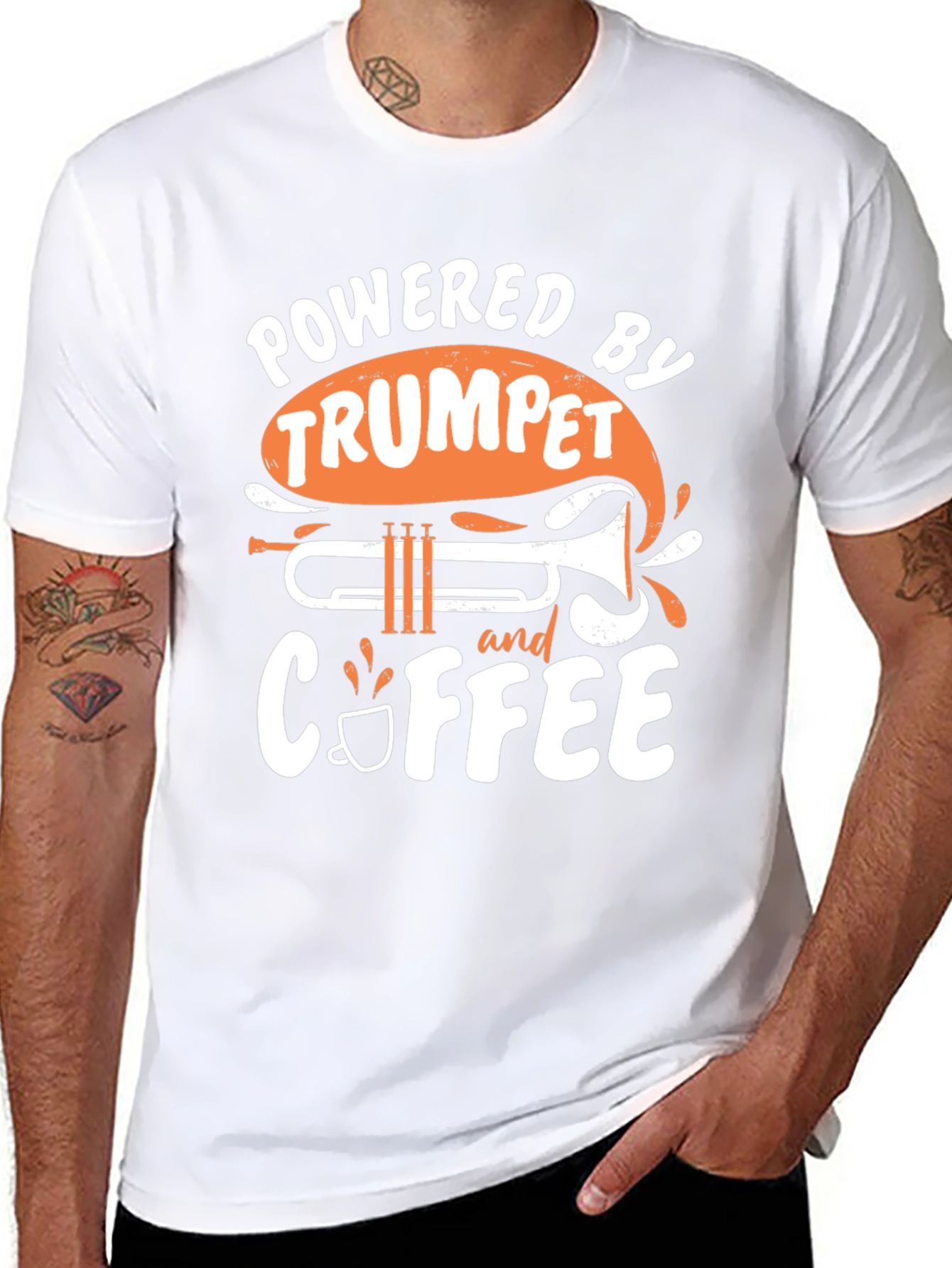 Trumpet & Coffee Powered T-Shirt